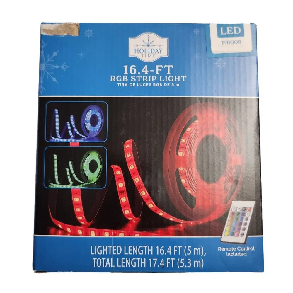 2X lot. RED Bright 12V 5M 16.4ft RGB 300 LED Flexible Strip light holiday time